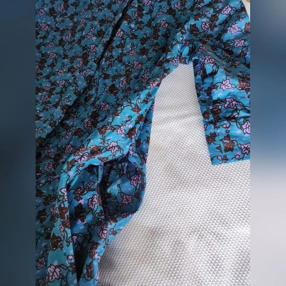 Zuri Floral Blue Dress - Picture 8 of 11